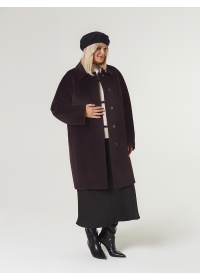 Пальто женское среднее КМ1061 TL марсала