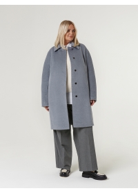Пальто женское среднее КМ1061 TL голубой дым
