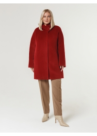 Пальто женское короткое КМ1056 TL рубин
