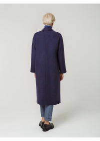 Пальто женское длинное КМ1195 Lord баклажан