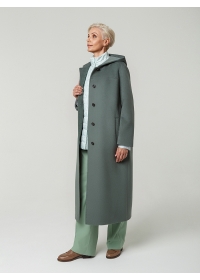Пальто женское длинное 1196 Ven осока
