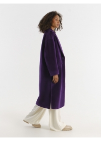 Пальто женское длинное С549L  фиолетовый