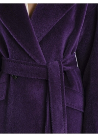 Пальто женское длинное С549L  фиолетовый