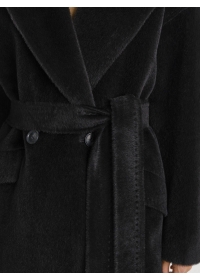 Пальто женское длинное С549L черный