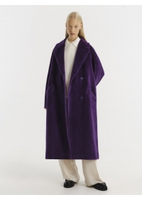 Пальто женское длинное С 550 L фиолетовый