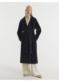 Пальто женское длинное С 550 L черно-синий