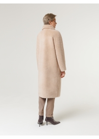 Пальто женское длинное VP1152 бежевый