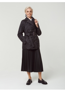 Пальто женское стеганое КМ1111-1 S черный
