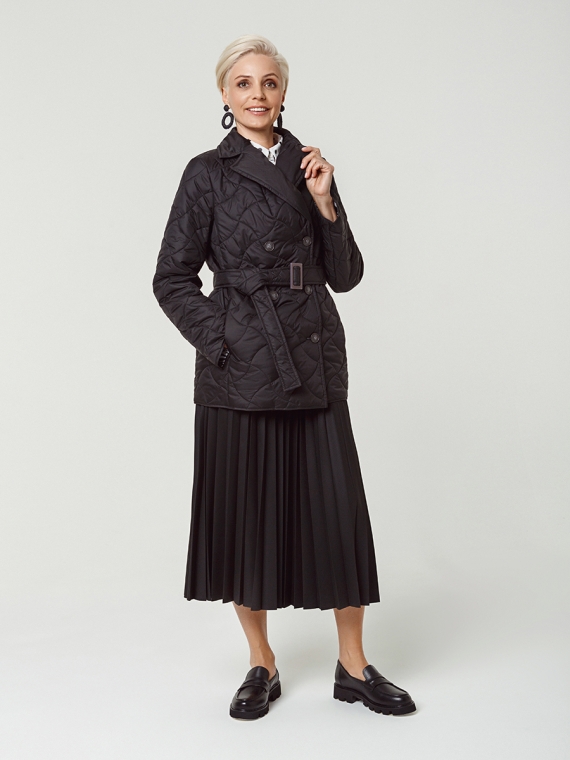 Пальто женское стеганое КМ1111-1 S черный