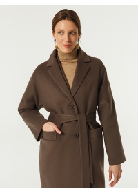 Пальто женское среднее КМ508 Cr бурый