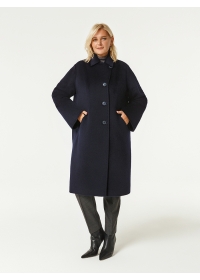 Пальто женское среднее КМ356 D т.синий