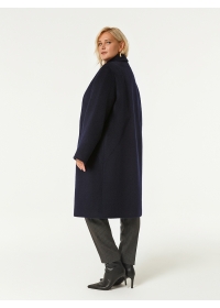 Пальто женское среднее КМ356 D т.синий