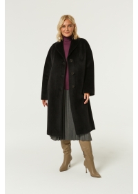 Пальто женское длинное КМ1067-1 TL черный