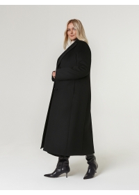 Пальто женское  длинное пальто КМ288 PT черный