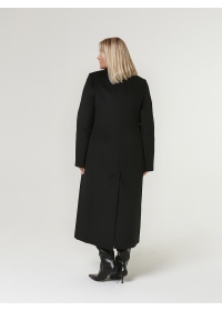 Пальто женское  длинное пальто КМ288 PT черный