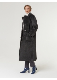 Пальто женское длинное КМ999-1 TL графит