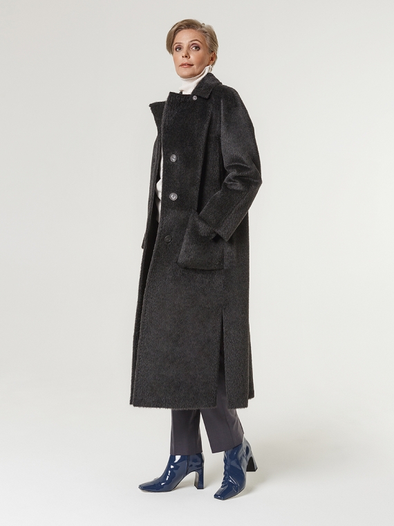 Пальто женское длинное КМ999-1 TL графит