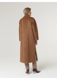 Пальто женское длинное КМ999-1 TL  карамель