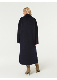 Пальто женское длинное КМ1172 D т.синий