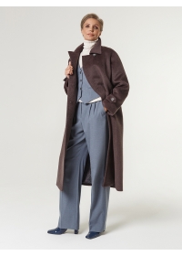 Пальто женские длинные пальто КМ1175 D графит