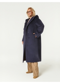Пальто женское длинное КМ1199 TL черничный