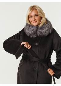Пальто женское зимнее утепл. КМ340 Z F черный