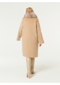 Пальто женское зимнее утепл. КМ340 Z F бежевый