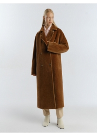 Пальто женское утепленное пальто С551F т.кэмел