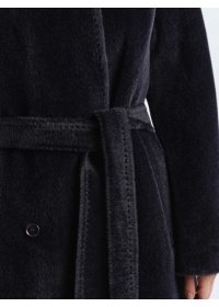 Пальто женское утепленное пальто С551F черно-синий