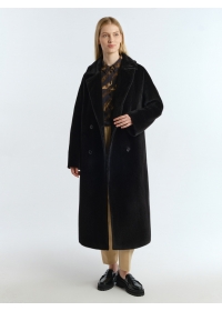 Пальто женское утепленное пальто С551F черный