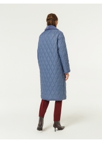 Пальто женское утепленное стеганое КМ1162 S Z василек