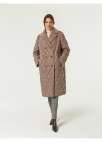 Пальто женское утепленное стеганое КМ1162 S Z капучино