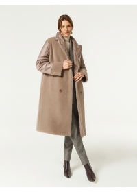 Пальто женское утепленное стеганое КМ1162 S Z капучино