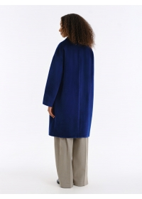 Пальто женское среднее С 558 L синий