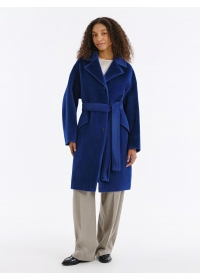 Пальто женское среднее С 558 L синий