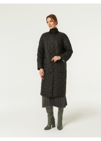 Пальто женское стеганое КМ1215 S черный
