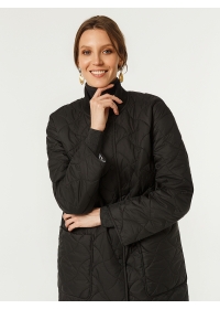 Пальто женское стеганое КМ1215 S черный