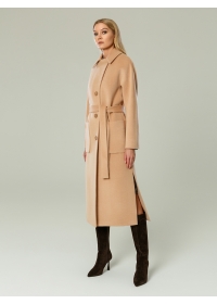 Пальто женское длинное КМ999-1 PT песок