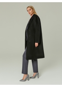 Пальто женское среднее КМ1014 PT черный