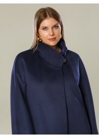 Пальто женское короткое КМ1056 Ven т.синий