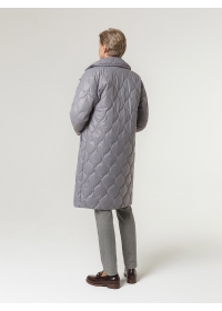 Пальто женское стеганое КМ1070S серый