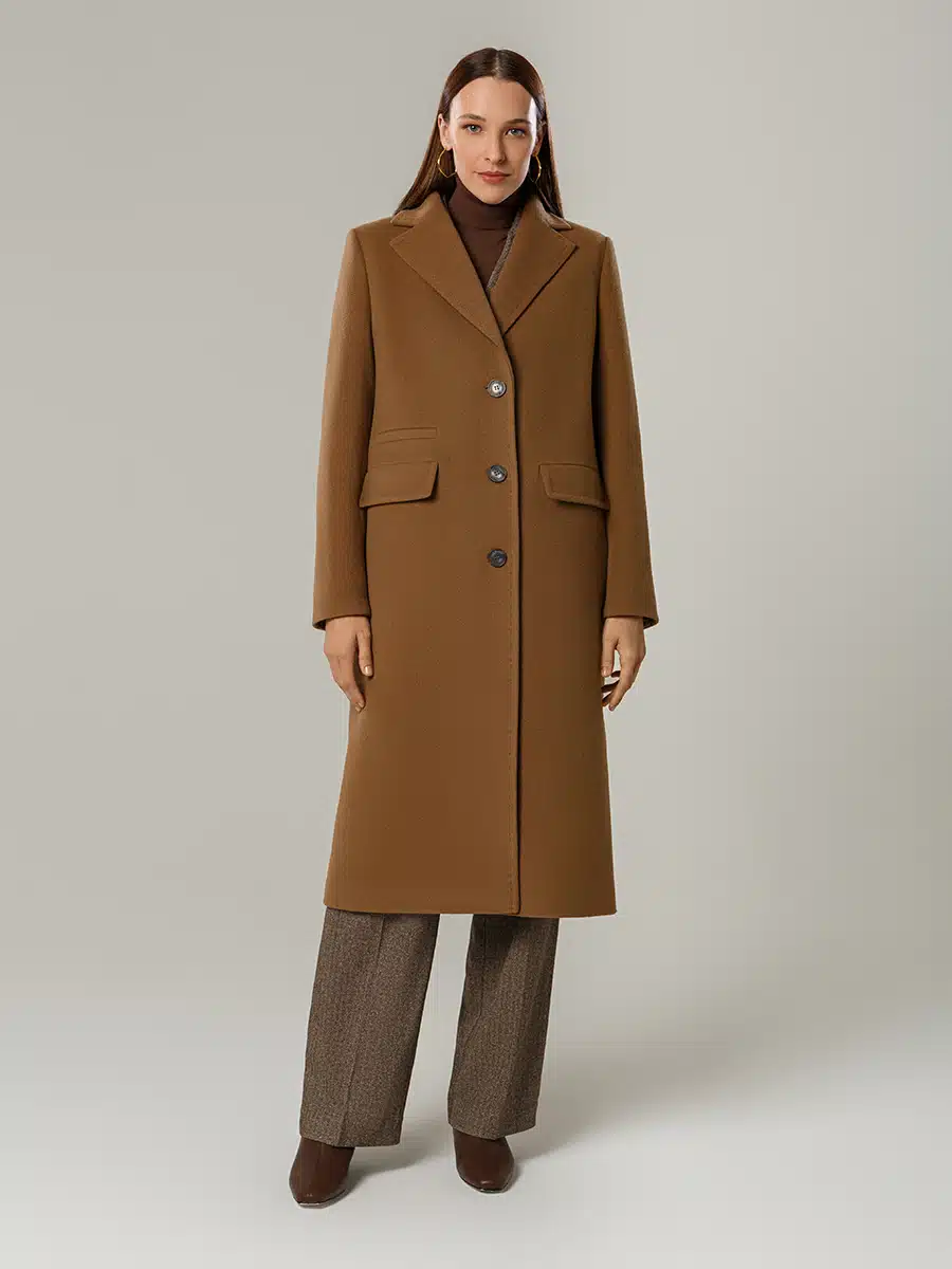 Пальто КМ1181 Kr кэмел