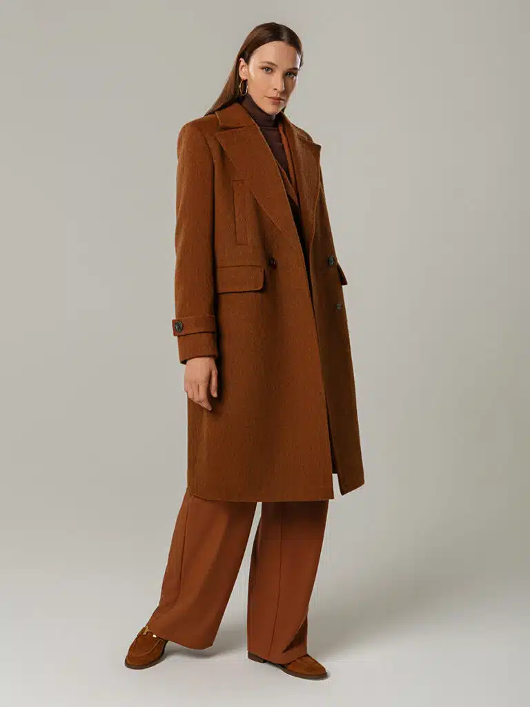 Пальто КМ1247 Q корица — фото