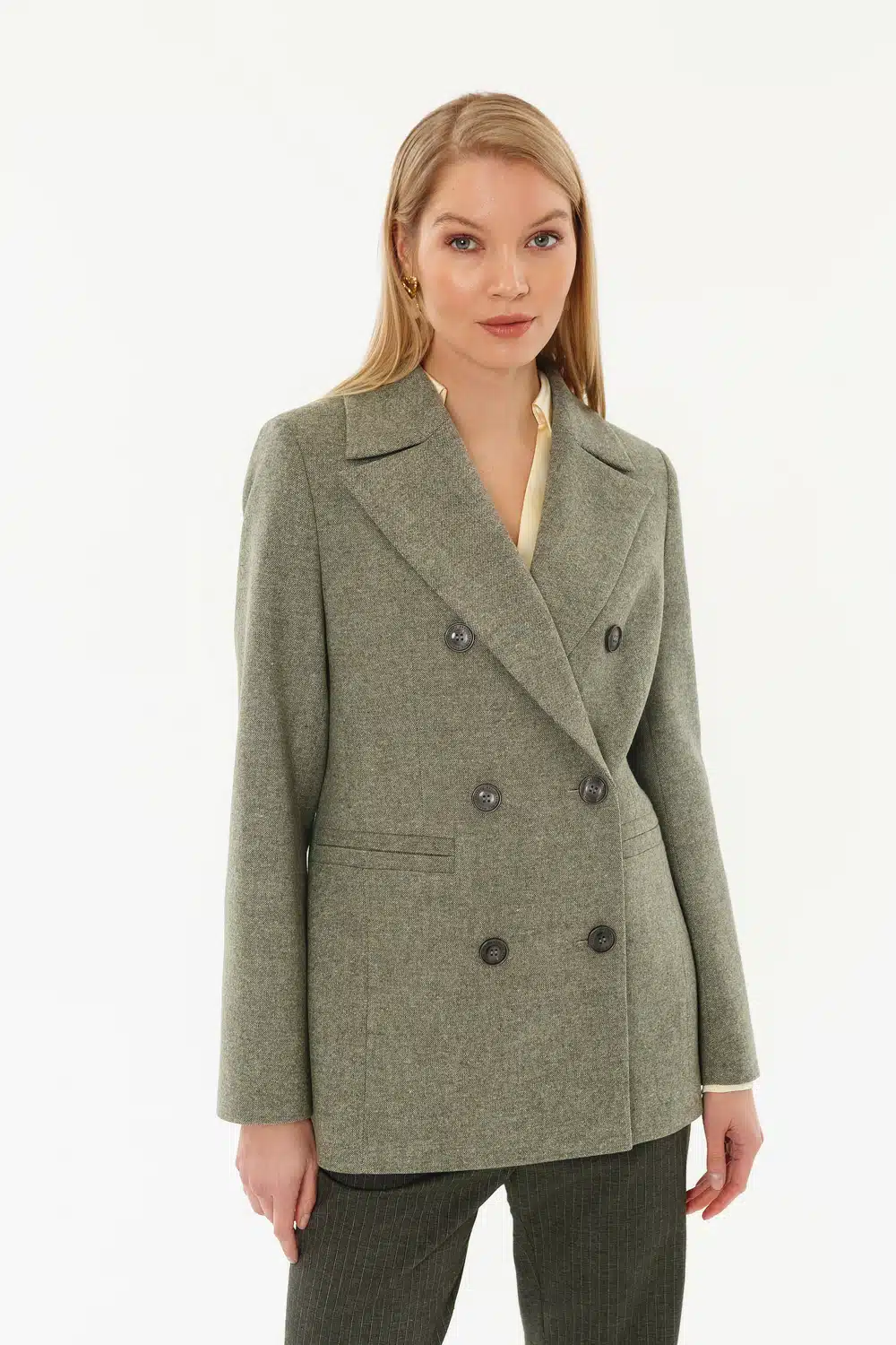 Пальто КМ1208 ML шалфей