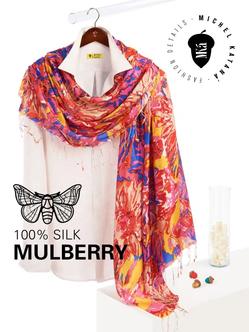 Палантин Женский S30-SUNFLOWER/PINK