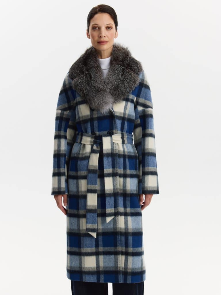 Пальто утепл. КМ1108 Z F клетка электрик Пальто утепл. КМ1108 Z F клетка электрик