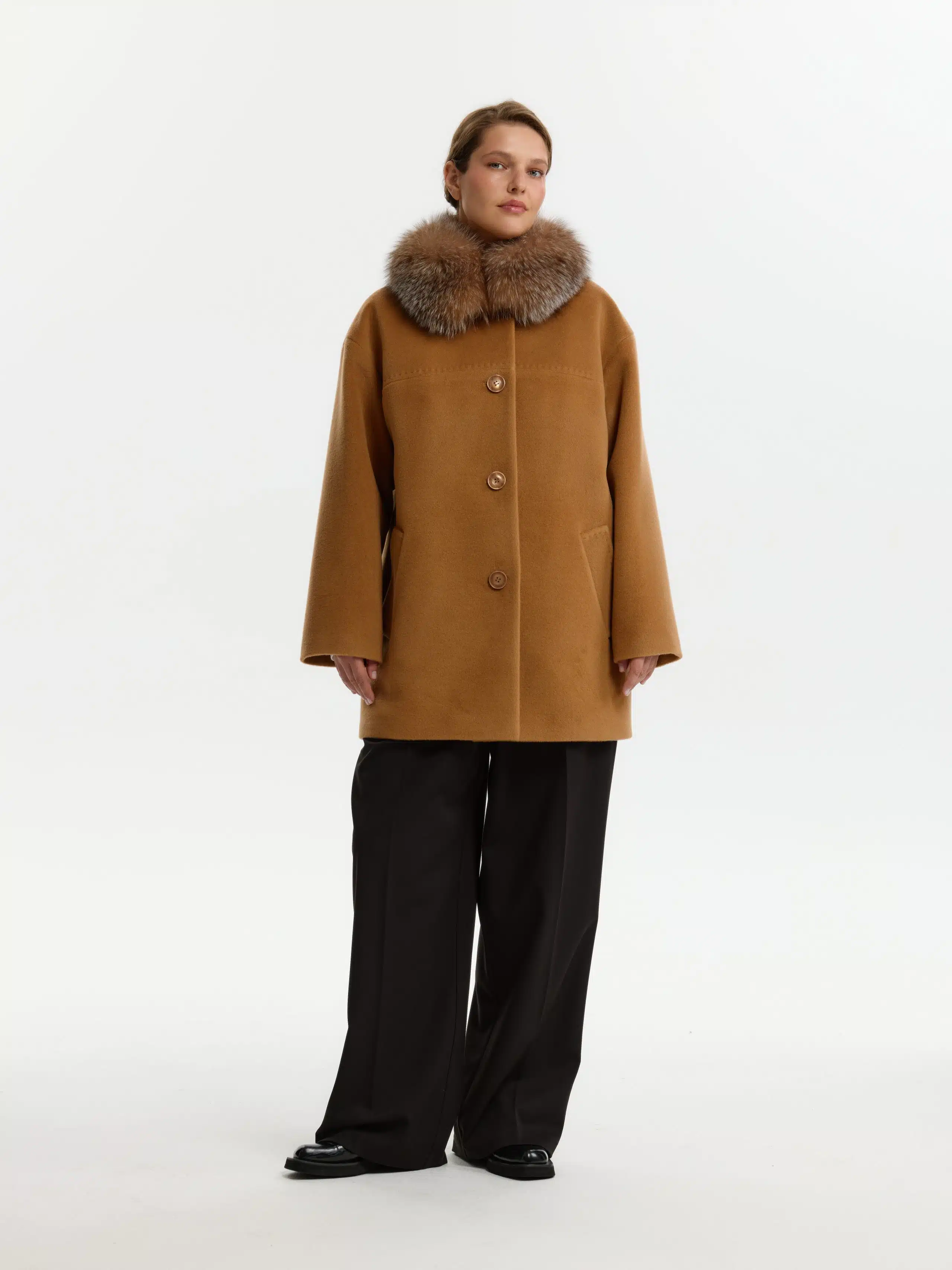 Пальто утепл. КМ1313 Z F кэмел