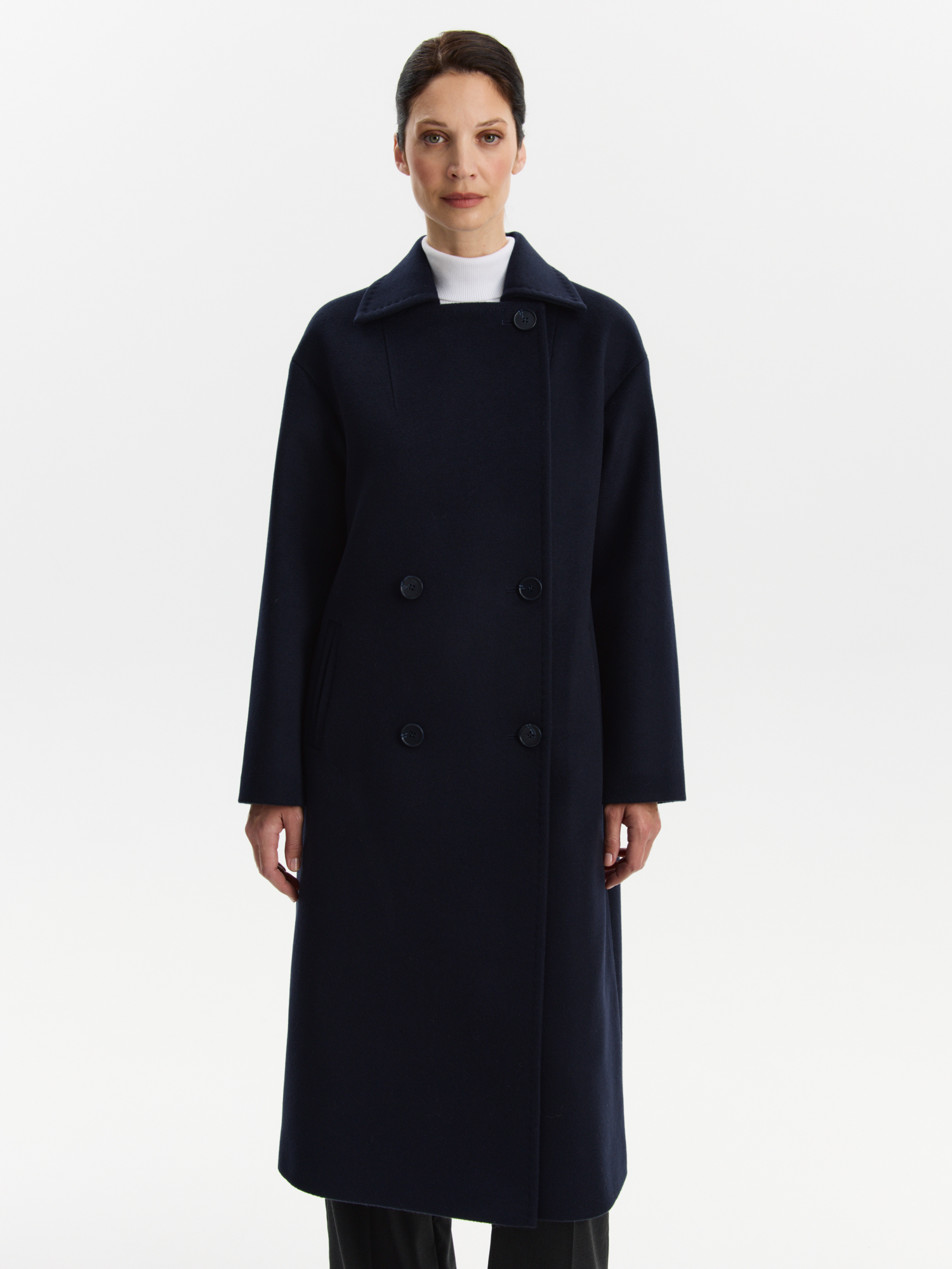 Пальто  КМ1298 ES т.синий