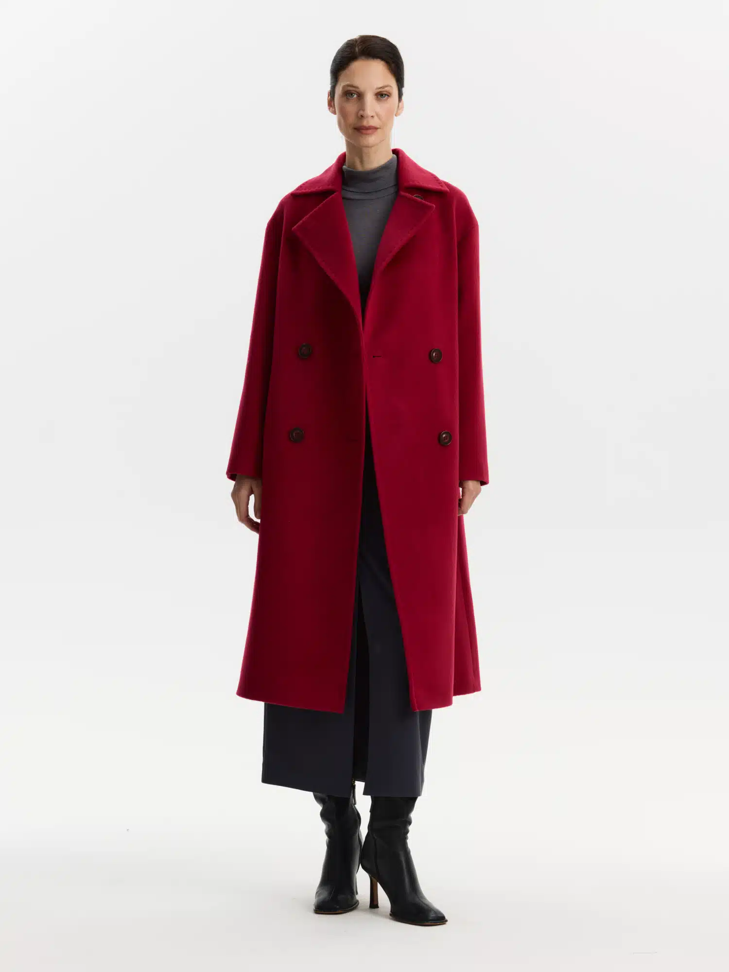 Пальто  КМ1298 PT малиновый