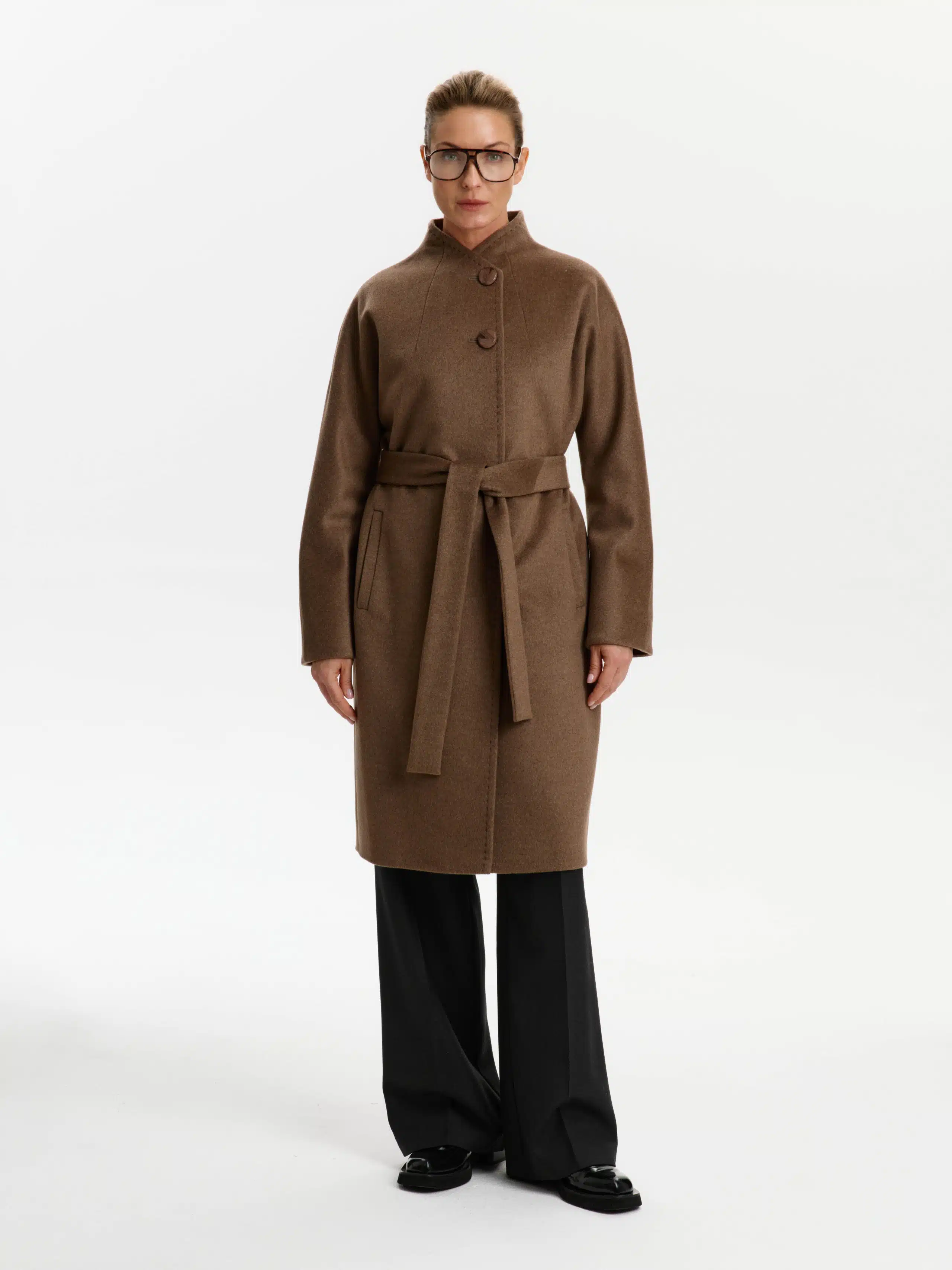 Пальто КМ689 ES кофе